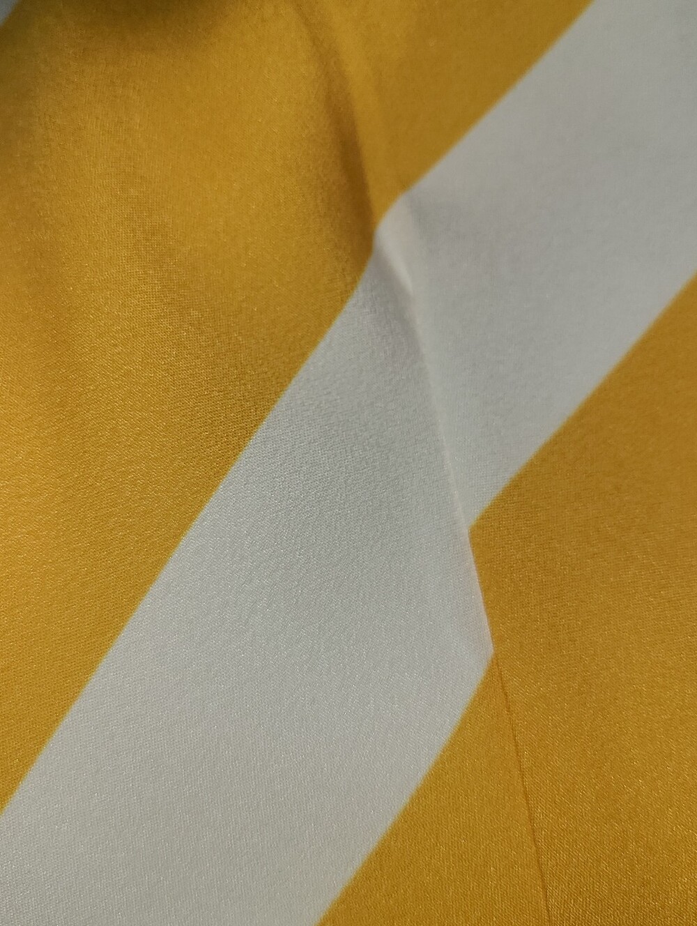Zapelle Yellow & White Chevron Fit-and-Flare Dress Size XL-16 - Picture 3 of 6